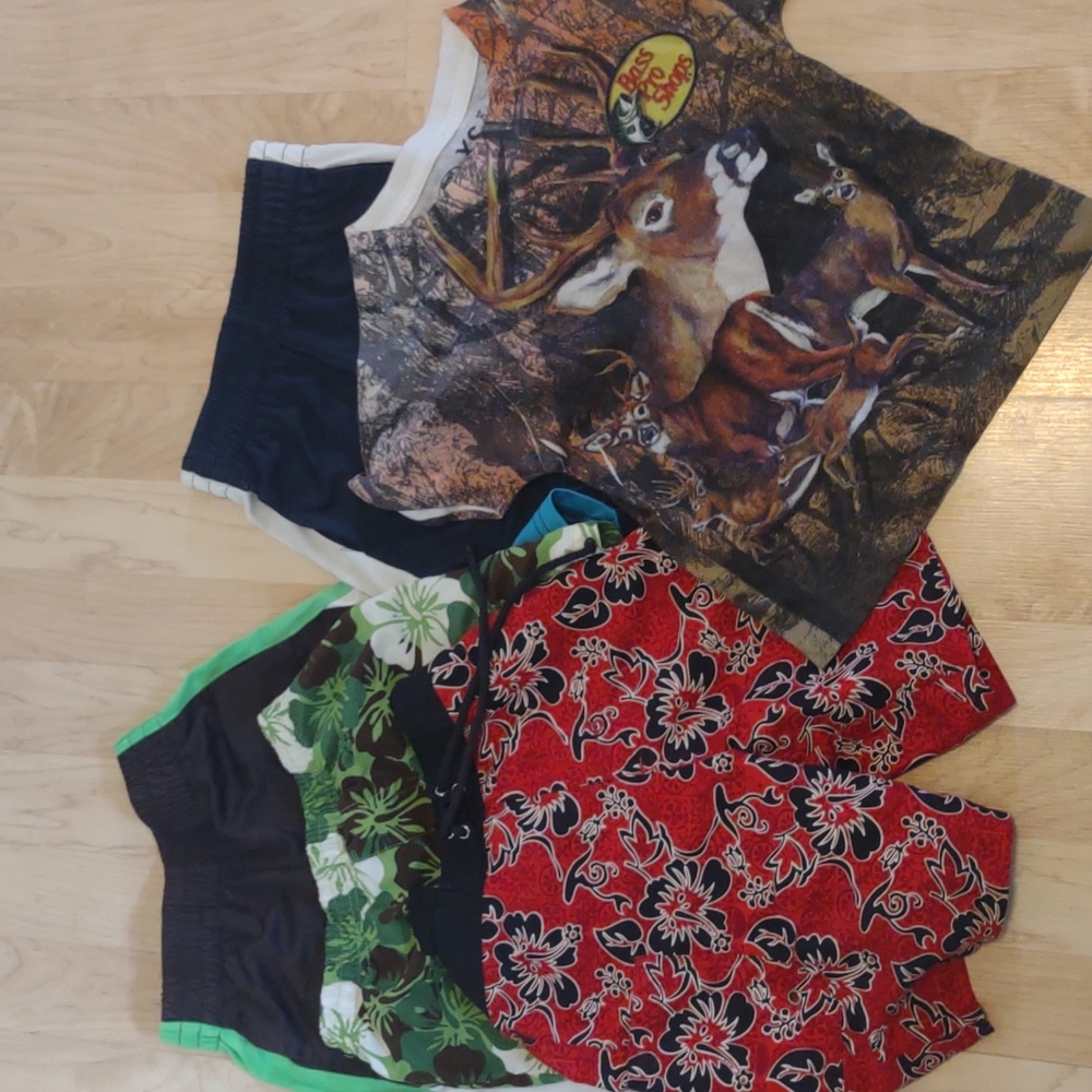 Boys Size 4 bundle shorts and t-shirt
